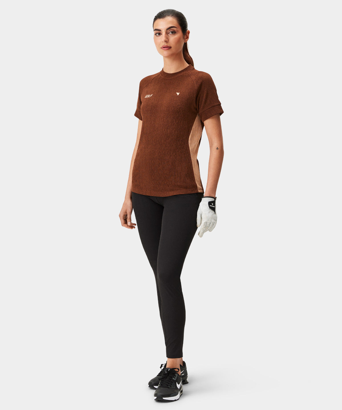 Hope Brown Tech Tee Macade Golf