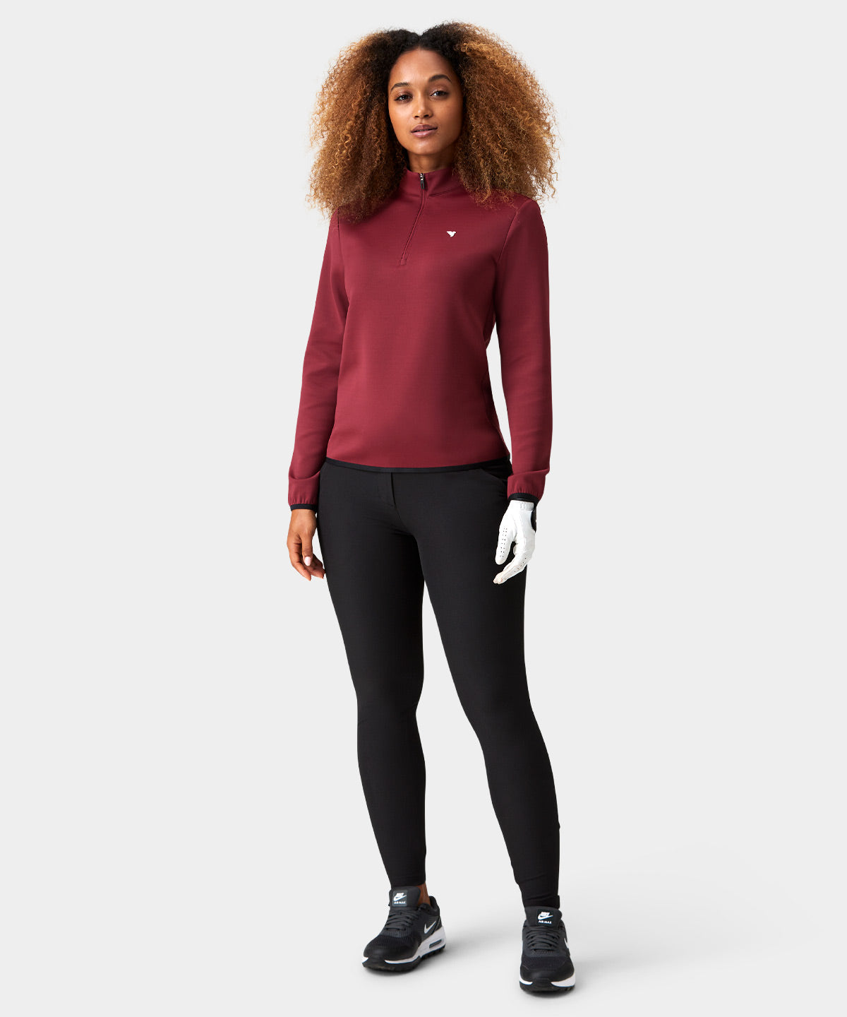 Burgundy Therma Quarter Zip