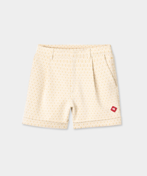 Cableline Pleated Shorts - Yellow