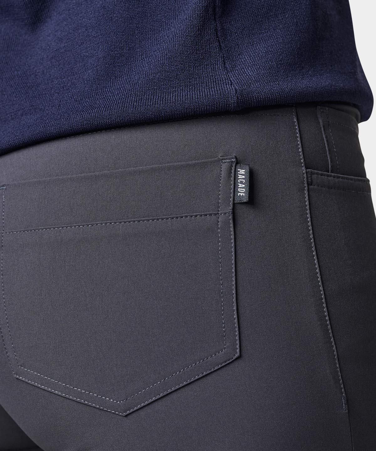 Cara Dark Grey Lightweight Trouser Macade Golf