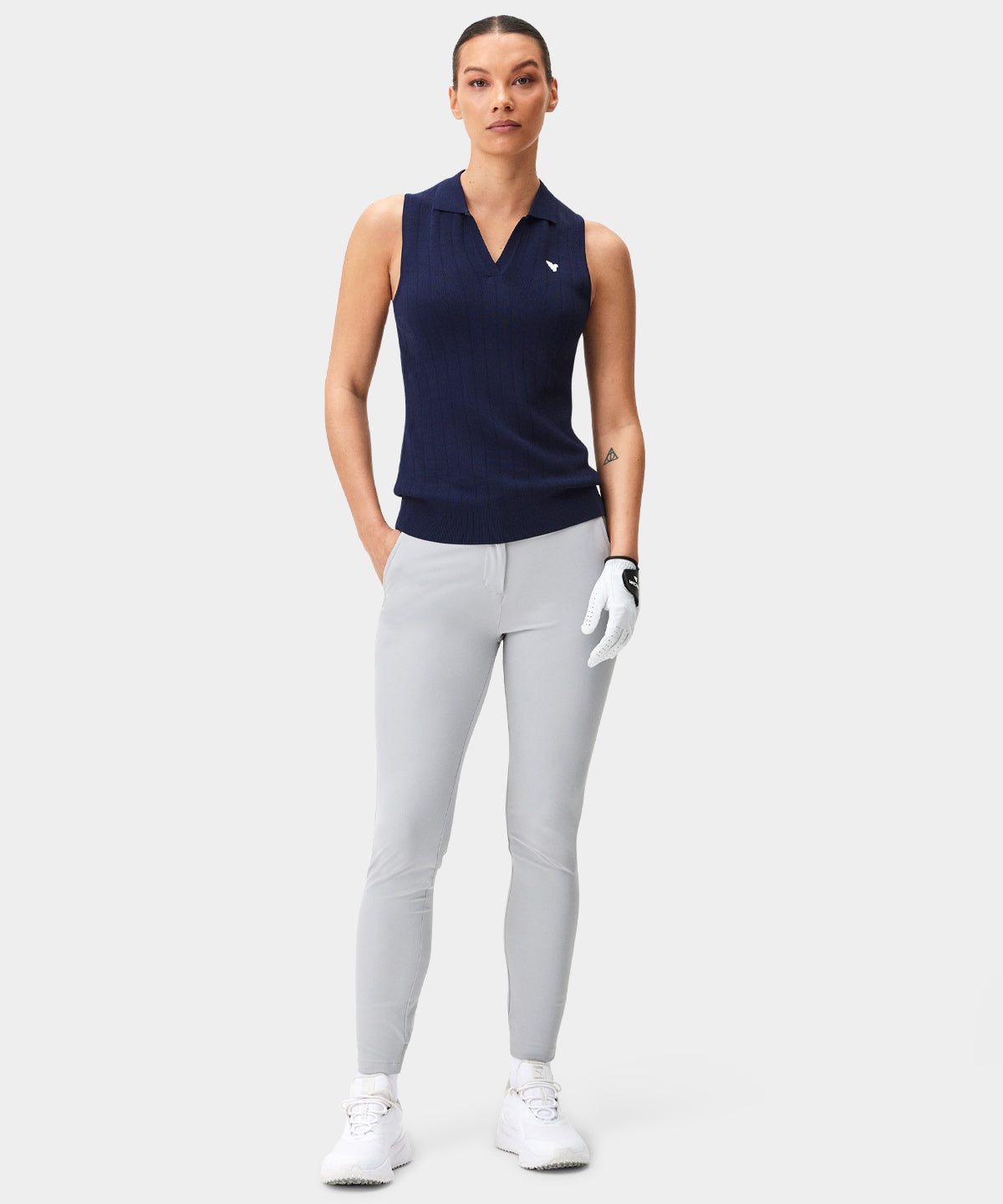 Eva Navy Top Macade Golf