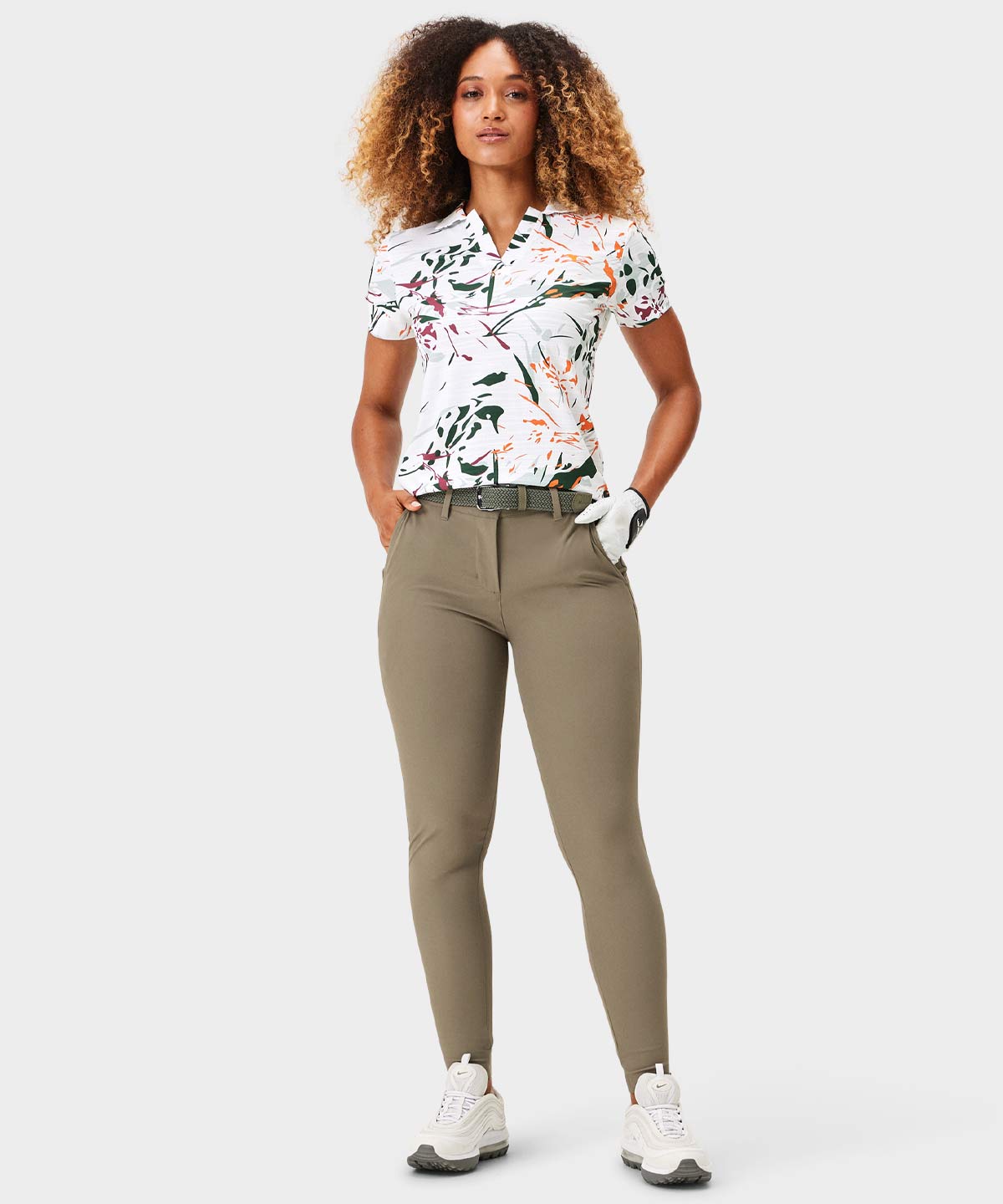 Paige Mono Floral Shirt Macade Golf