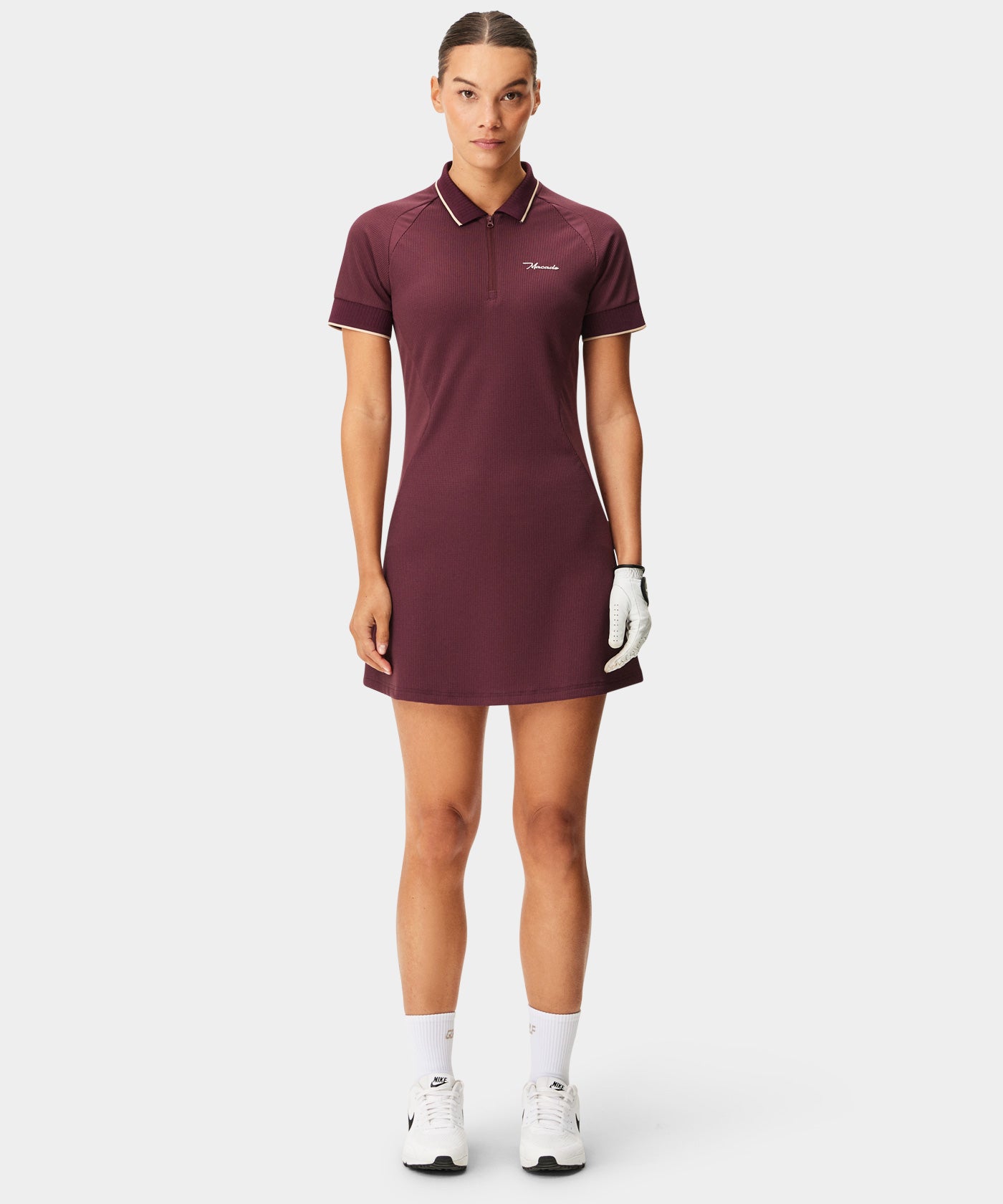 Cora Burgundy Players Dress