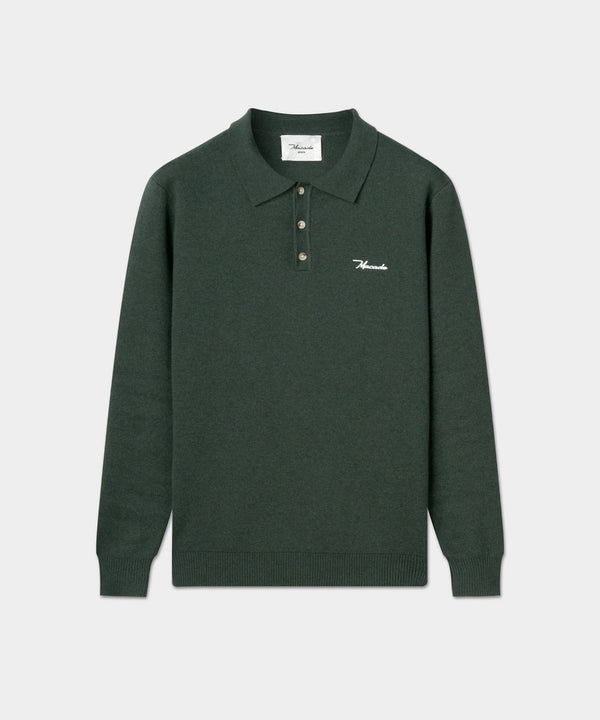 Club Knit Polo - Pine