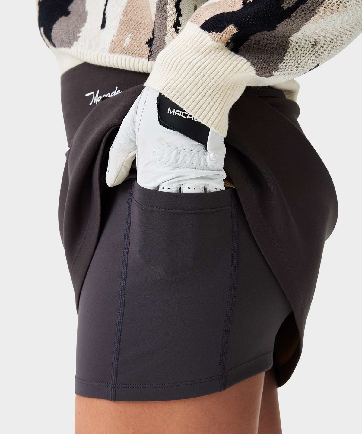 Dark Grey Air Skort Macade Golf