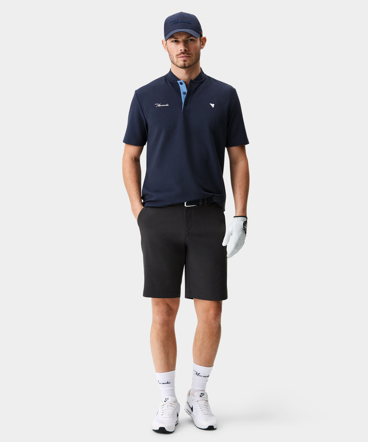 Heath Black Bomber Shirt - Macade Golf
