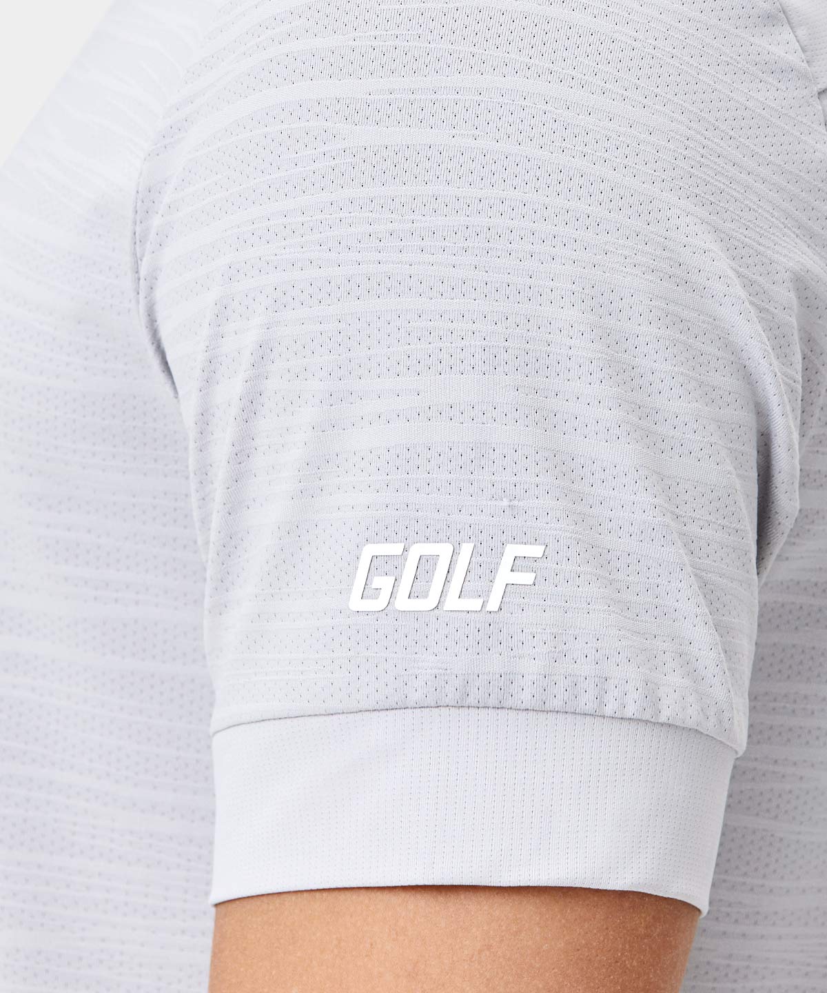 Light Grey Jupiter Mock Neck Tee Macade Golf