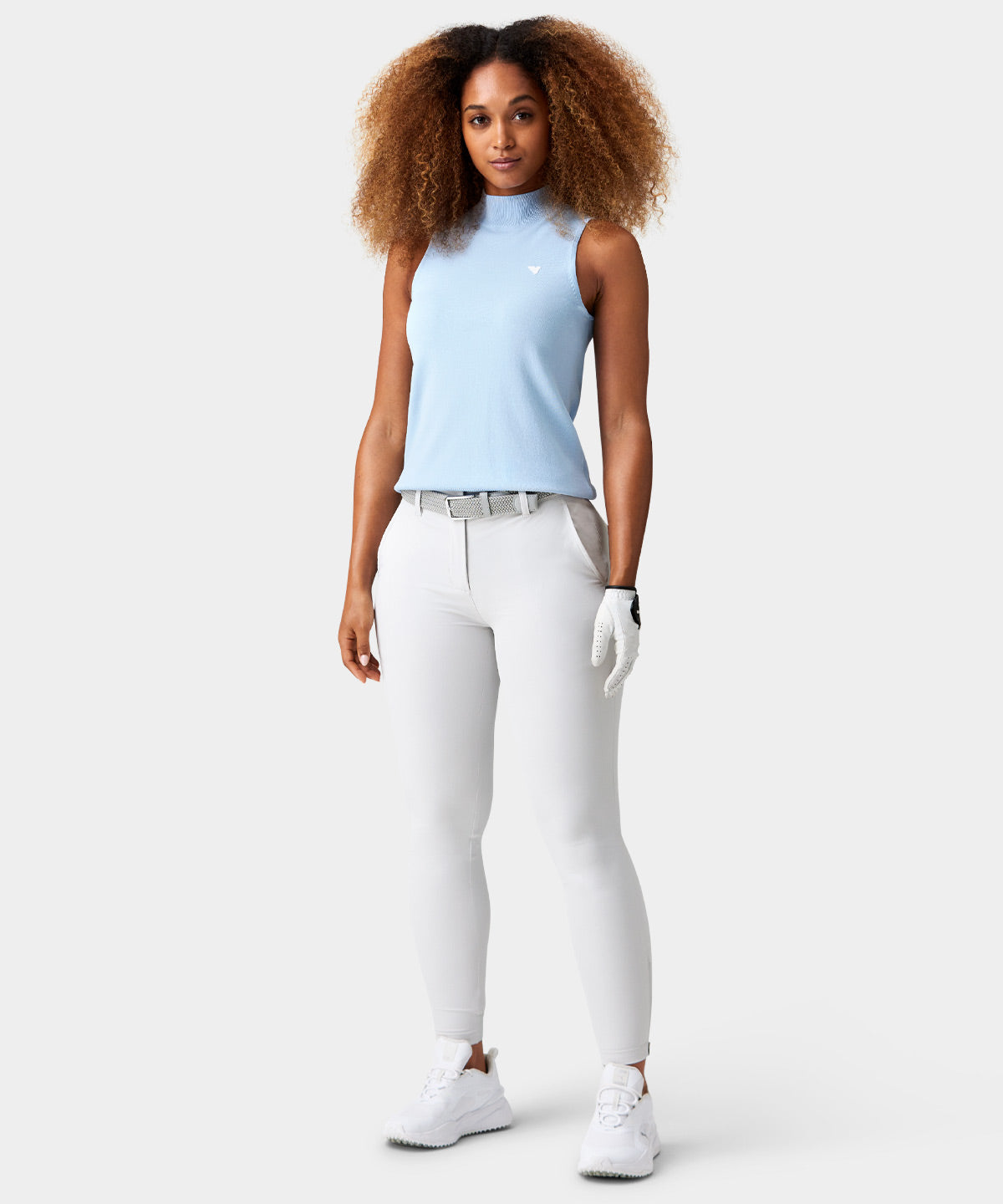 Kayla Powder Blue Air Sleeveless Top Macade Golf