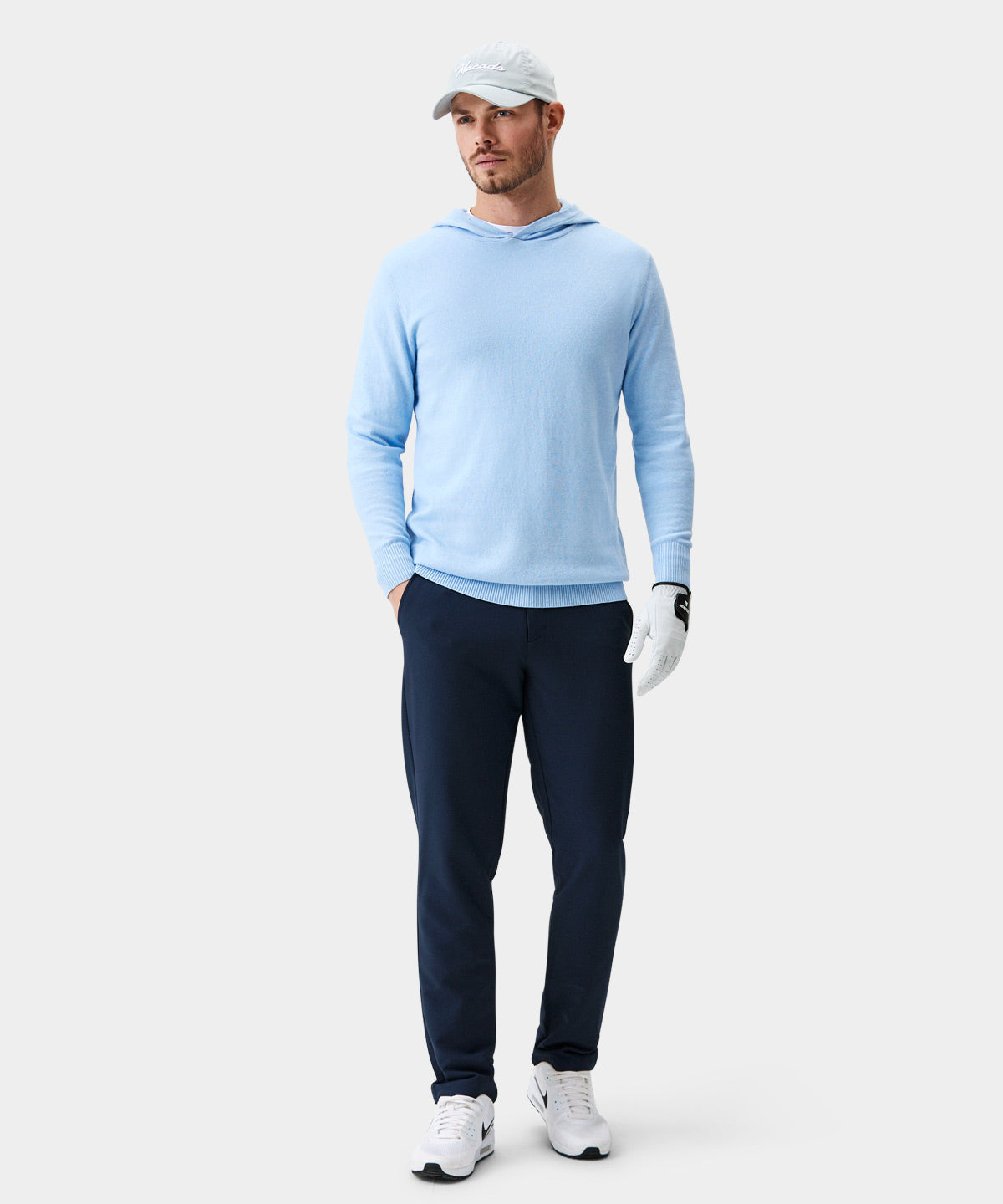 Light Blue Tech Knit Hoodie