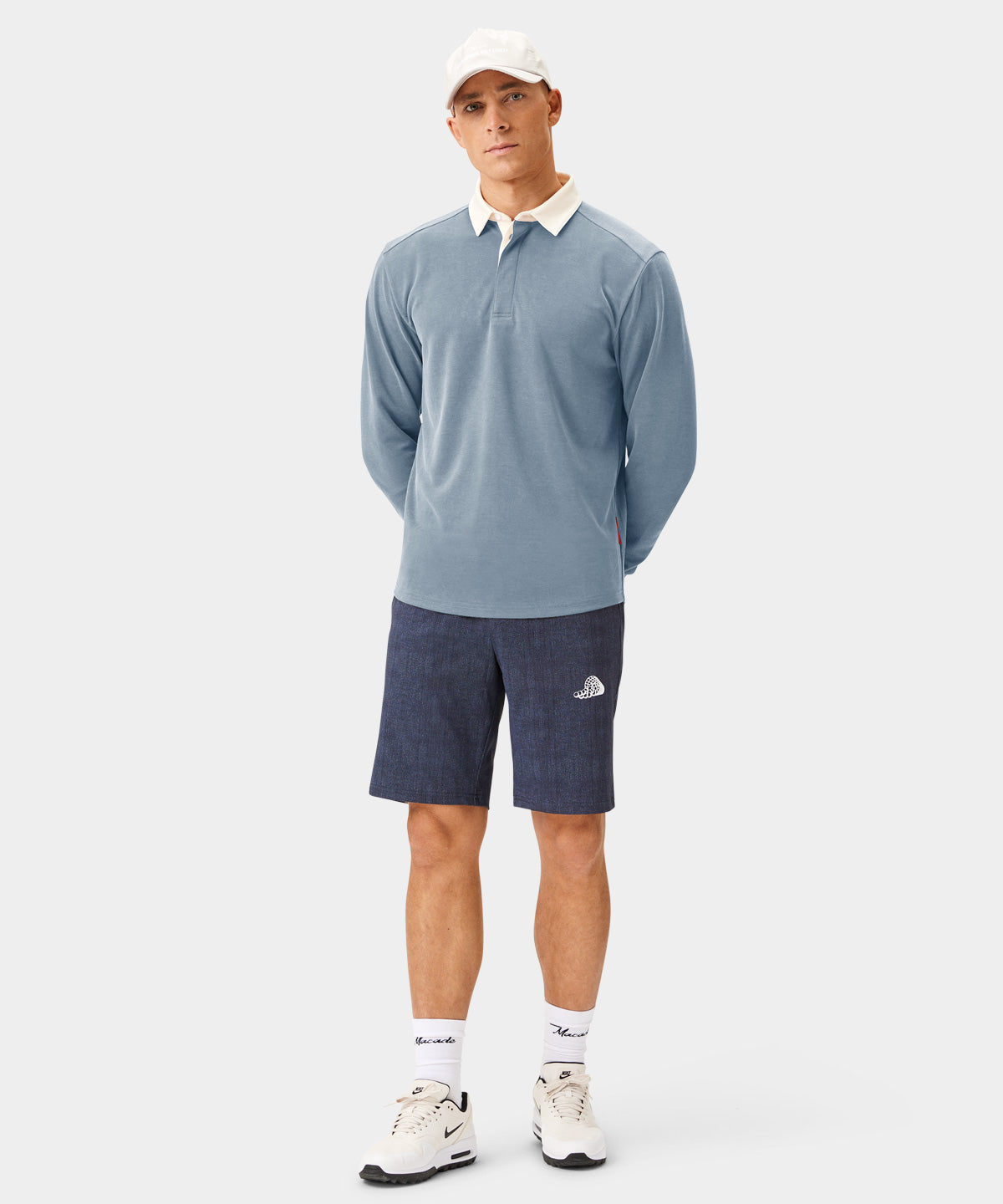 Light Blue Players Longsleeve Shirt Macade Golf