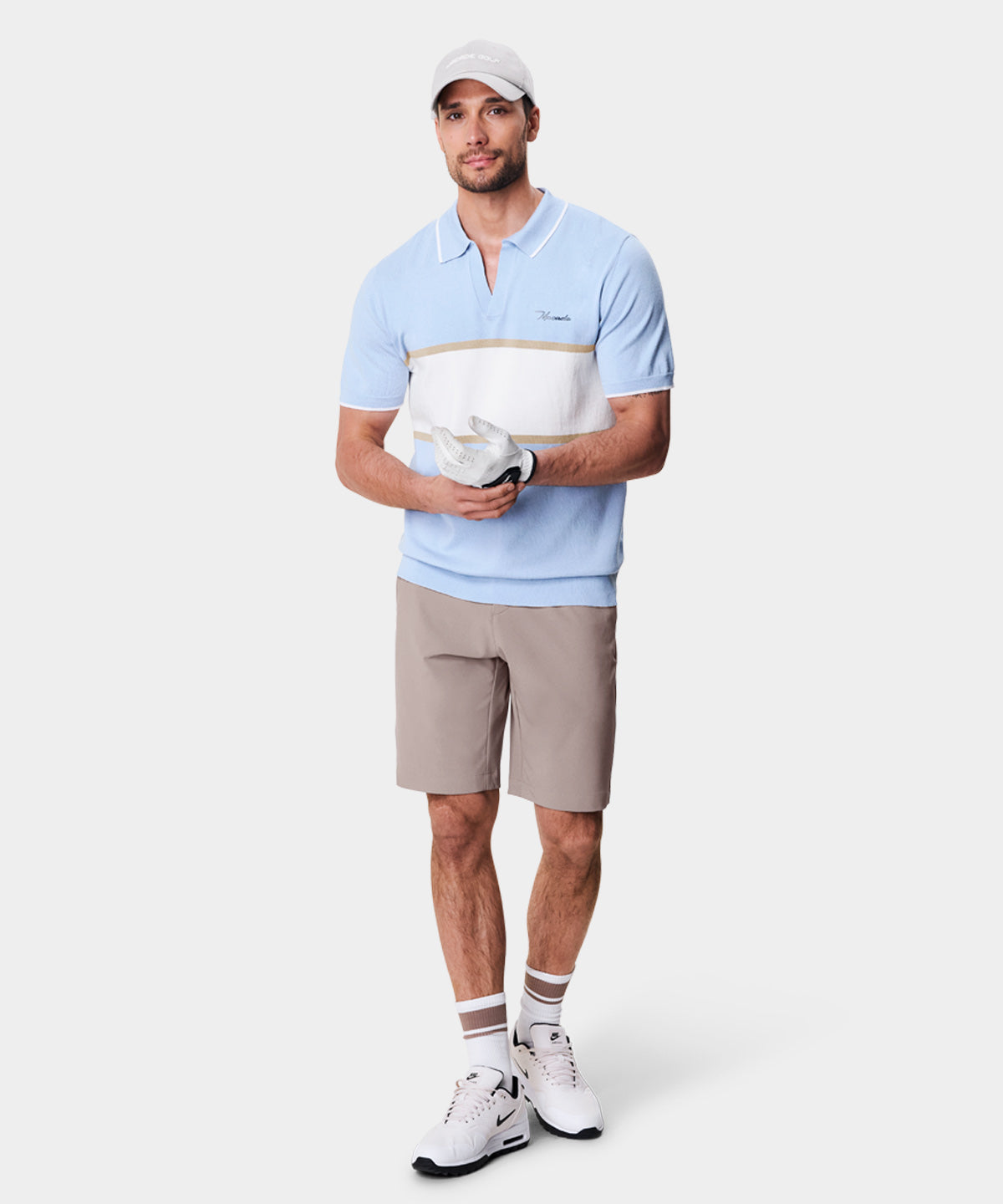 Mac Intarsia Knit Shirt Macade Golf