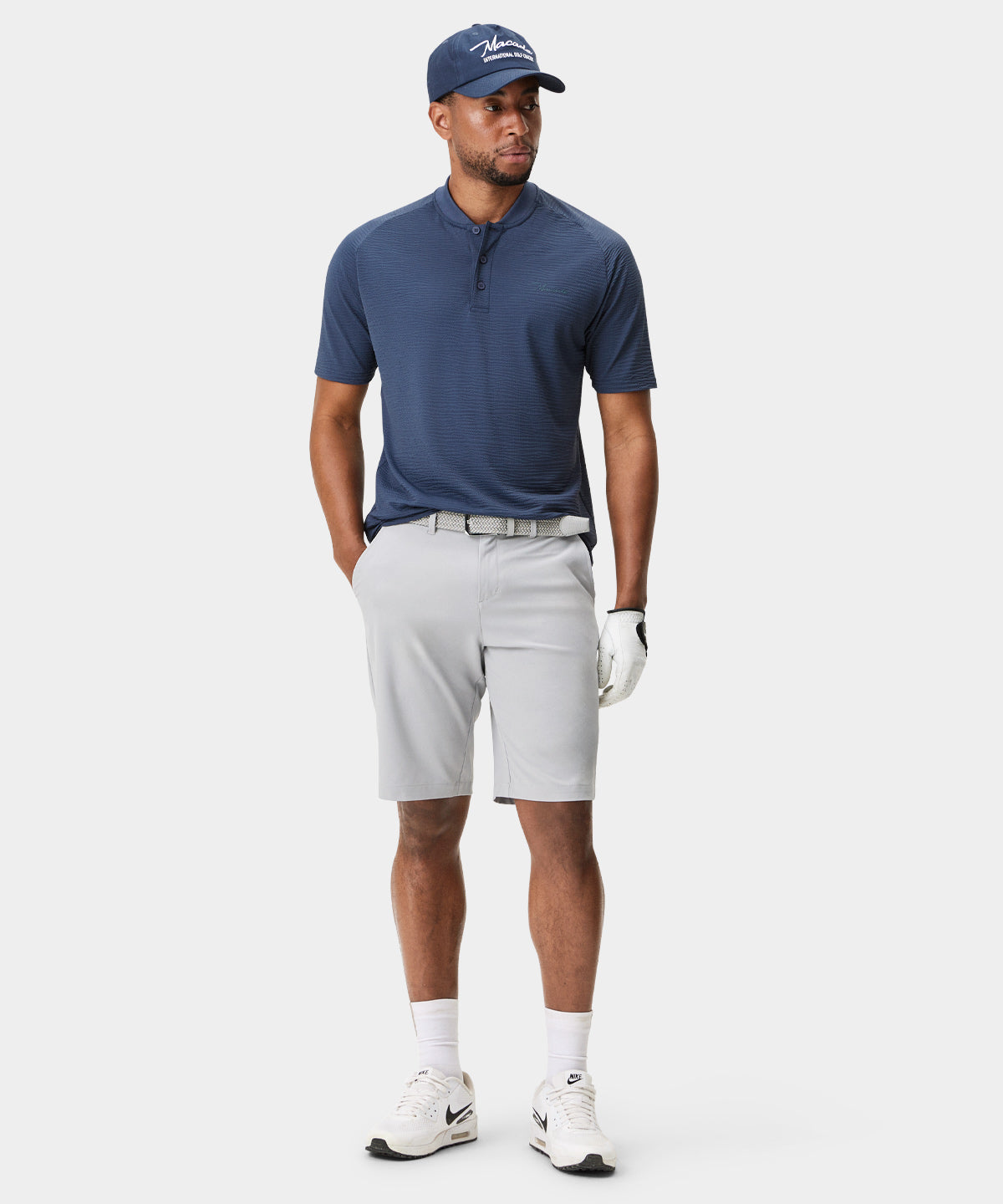 Club Stone Blue Bomber Shirt Macade Golf