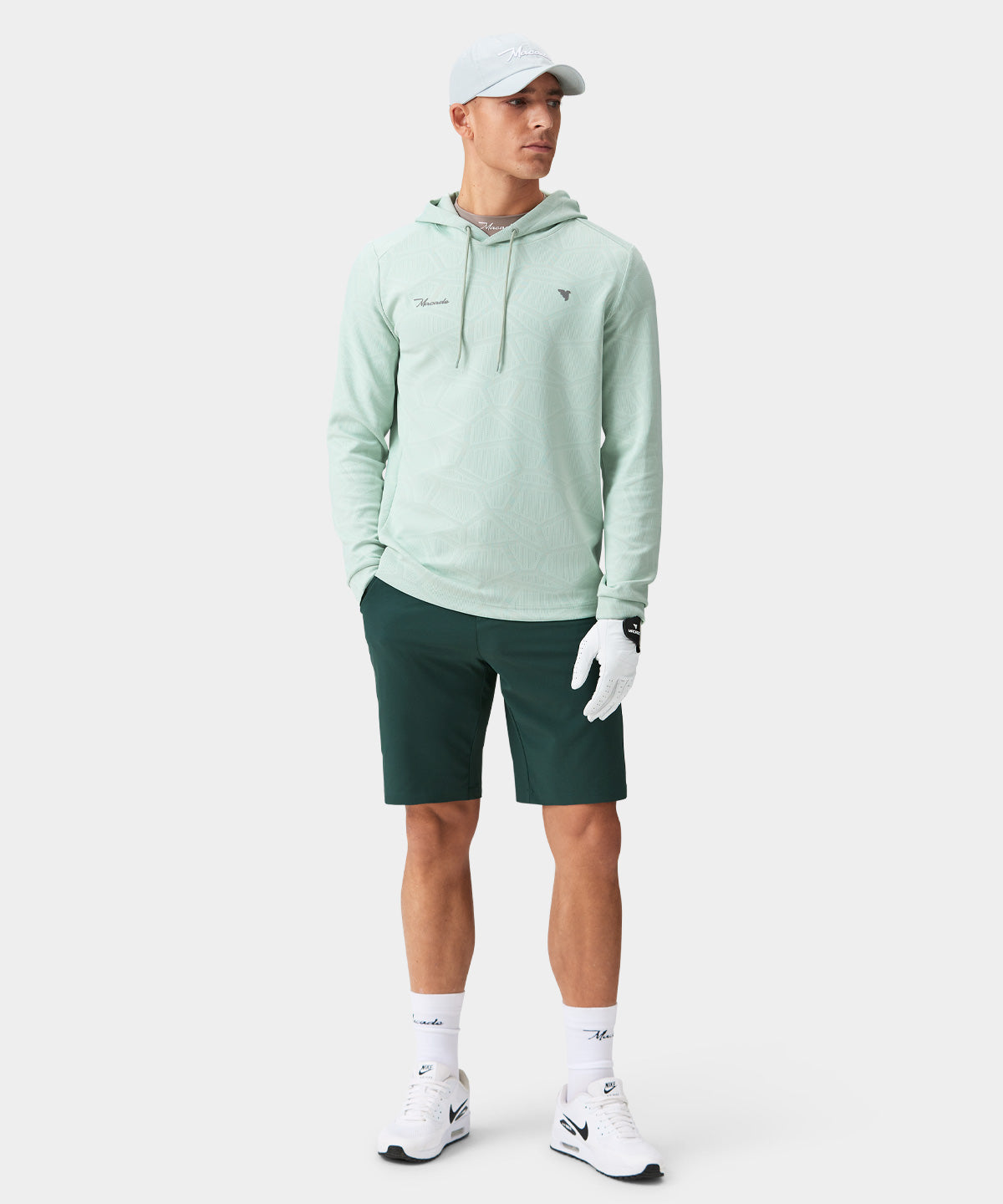 Mint Crossover Tech Hoodie Macade Golf