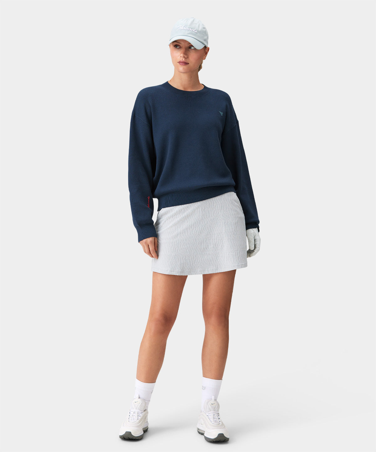Navy Oversized Knit Pullover Macade Golf