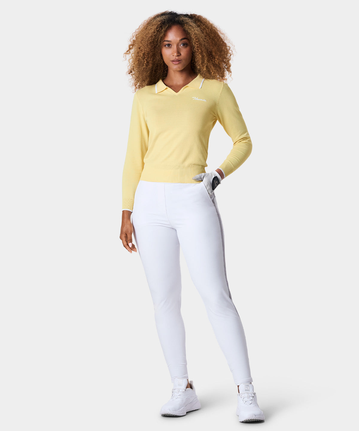 Nora White Flex Trouser Macade Golf