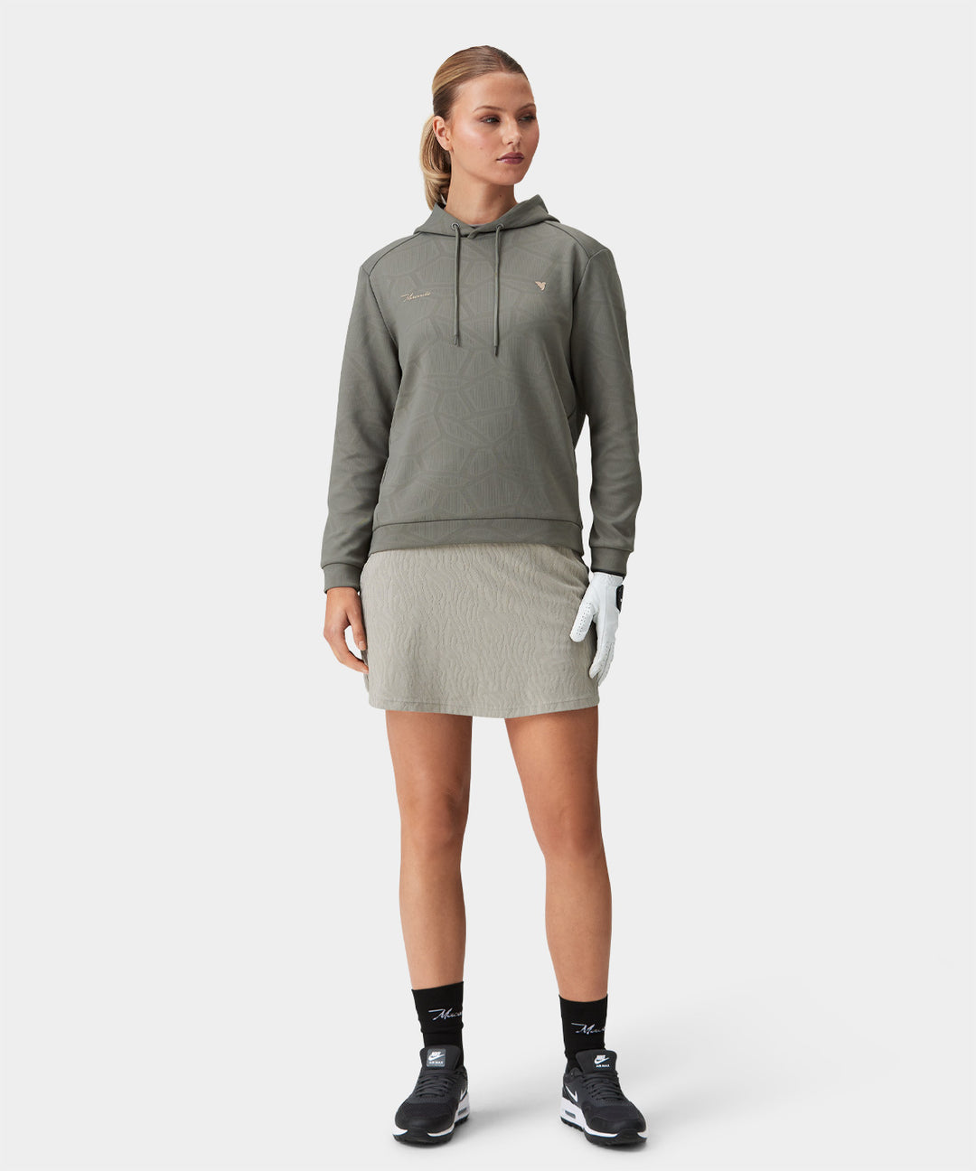 Olive Tech Cropped Hoodie Macade Golf