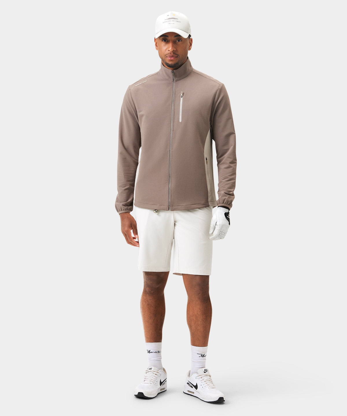 Storm Light Brown Wind Jacket Macade Golf - Main Image