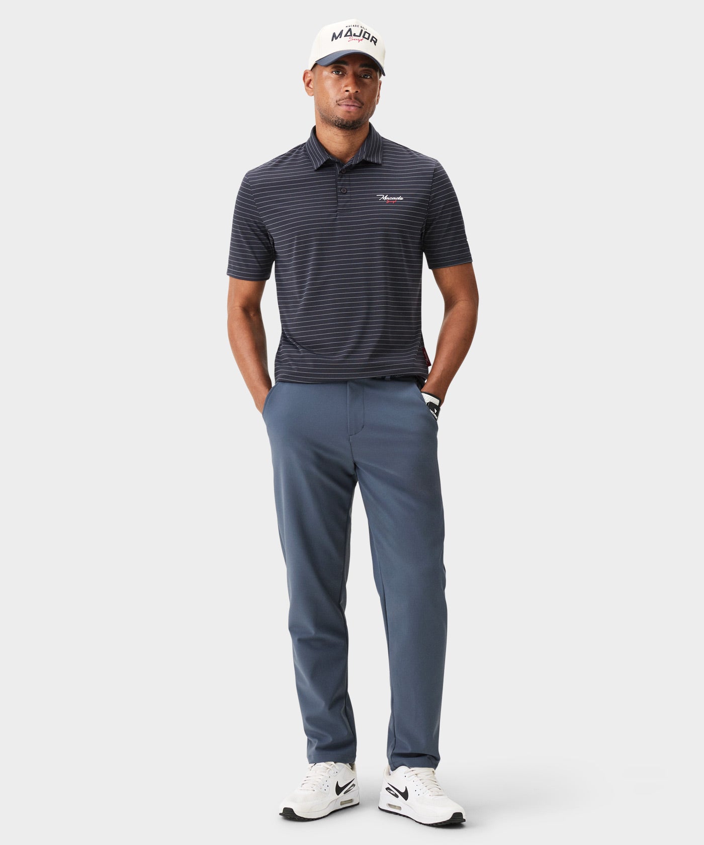 Links Stone Blue Tech Trouser
