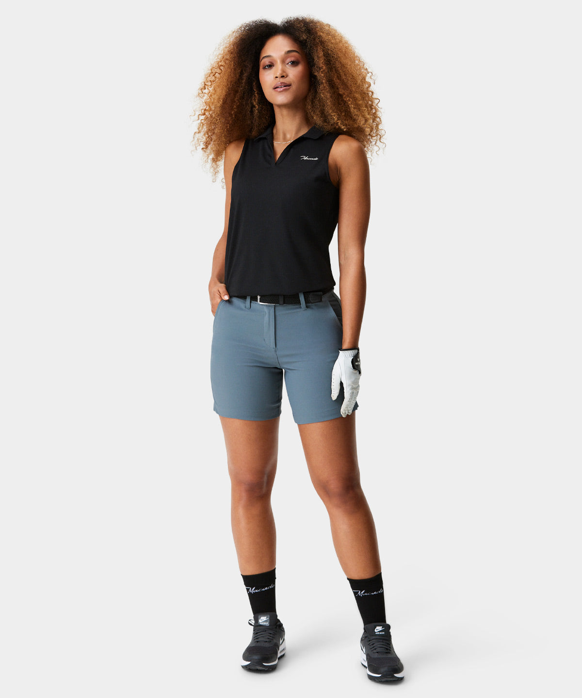 Taylor Black Sleeveless Shirt Macade Golf