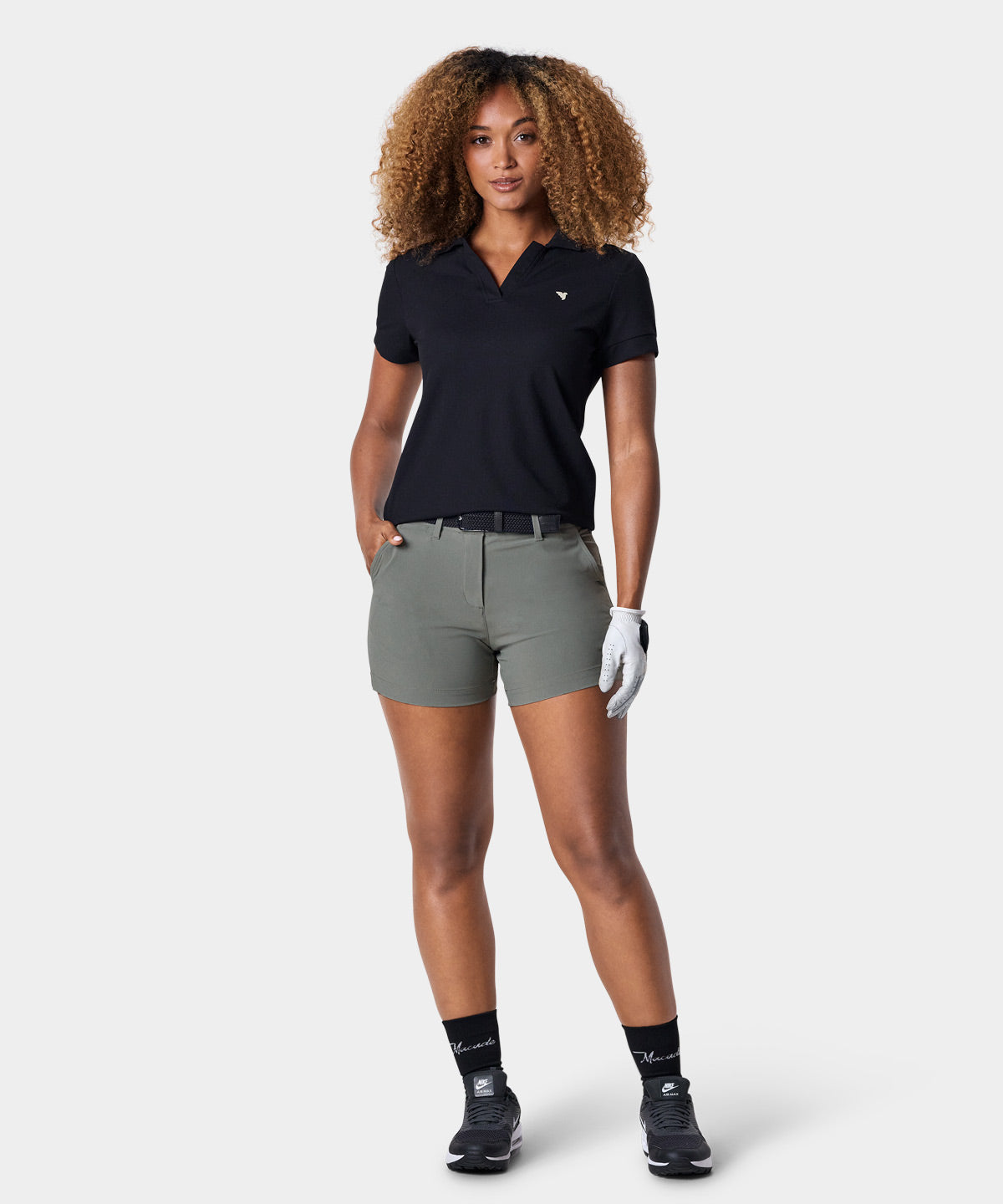 Tori Black Polo Shirt Macade Golf