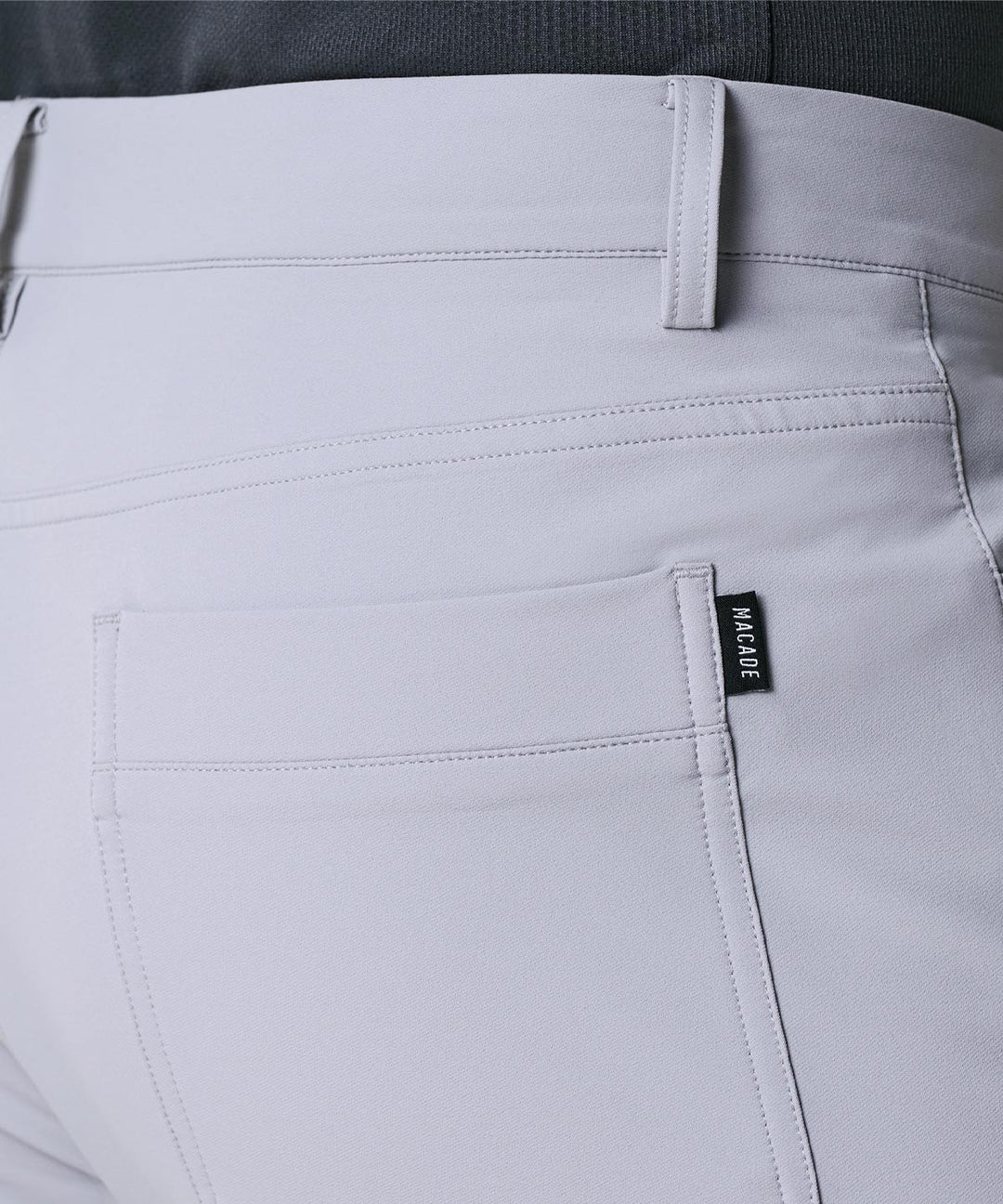 Travis Light Grey Stretch Trouser Macadegolf
