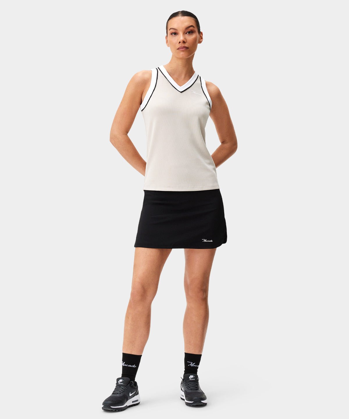 Ava Tan Sleeveless Top Macade Golf