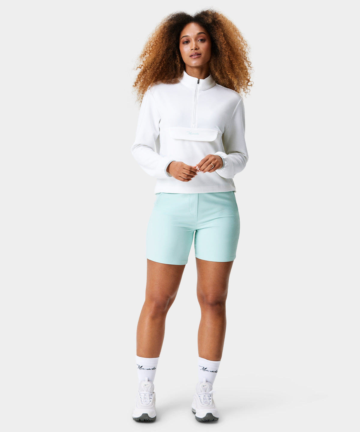 White Cropped Air Anorak Macade Golf