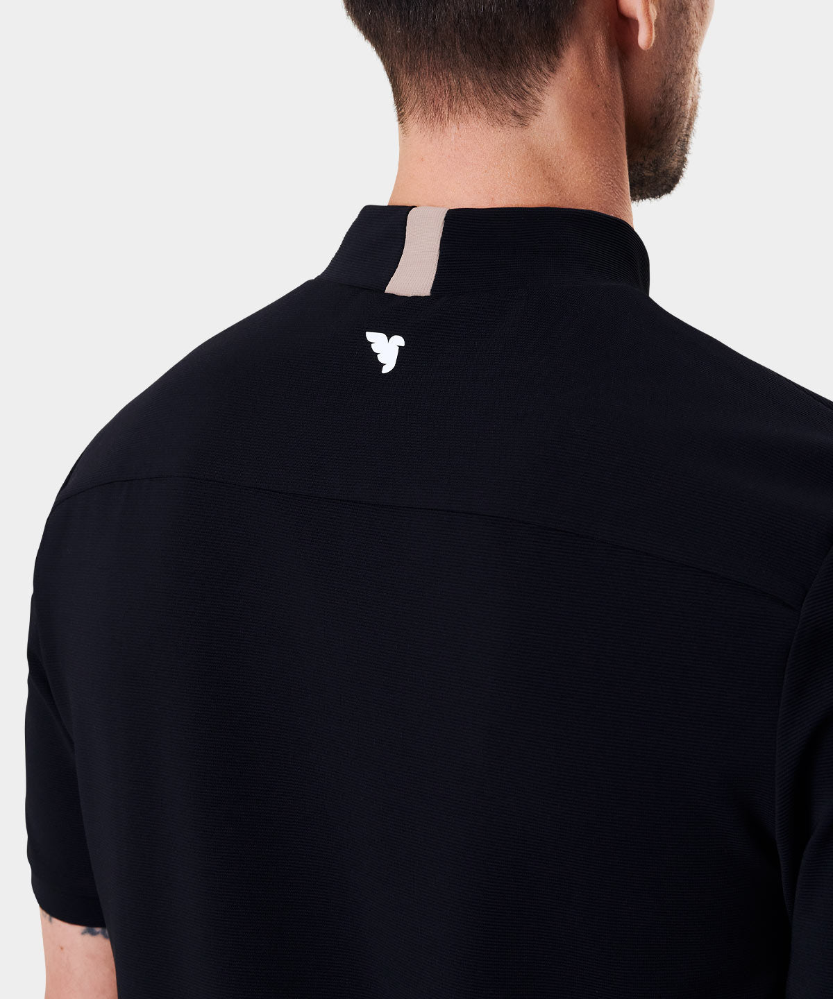 Heath Black Mock Tee Macade Golf