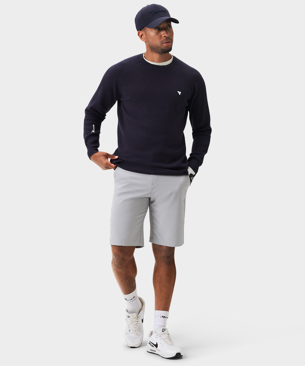 Dark Blue TX Knit Crewneck Macade Golf