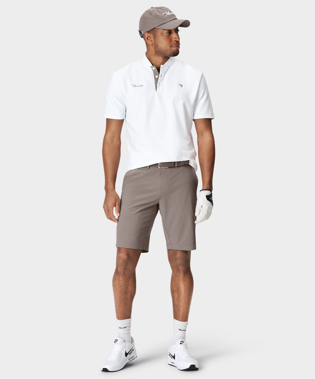 Heath White Bomber Shirt Macade Golf