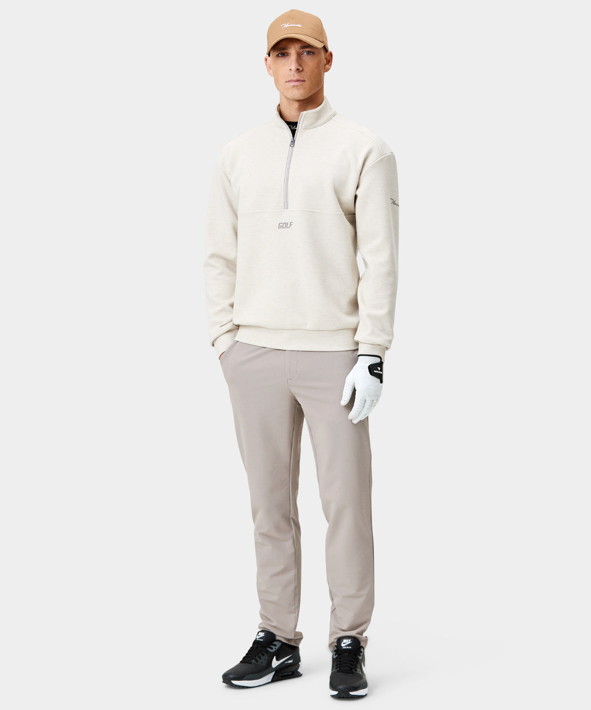 Bone Jupiter Relaxed Quarter Zip Macade Golf