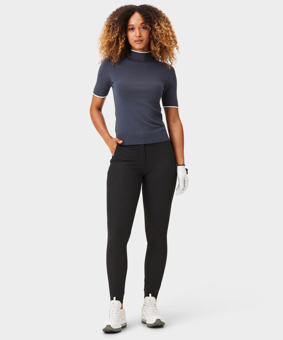 Black Four-Way Stretch Jogger Macade Golf