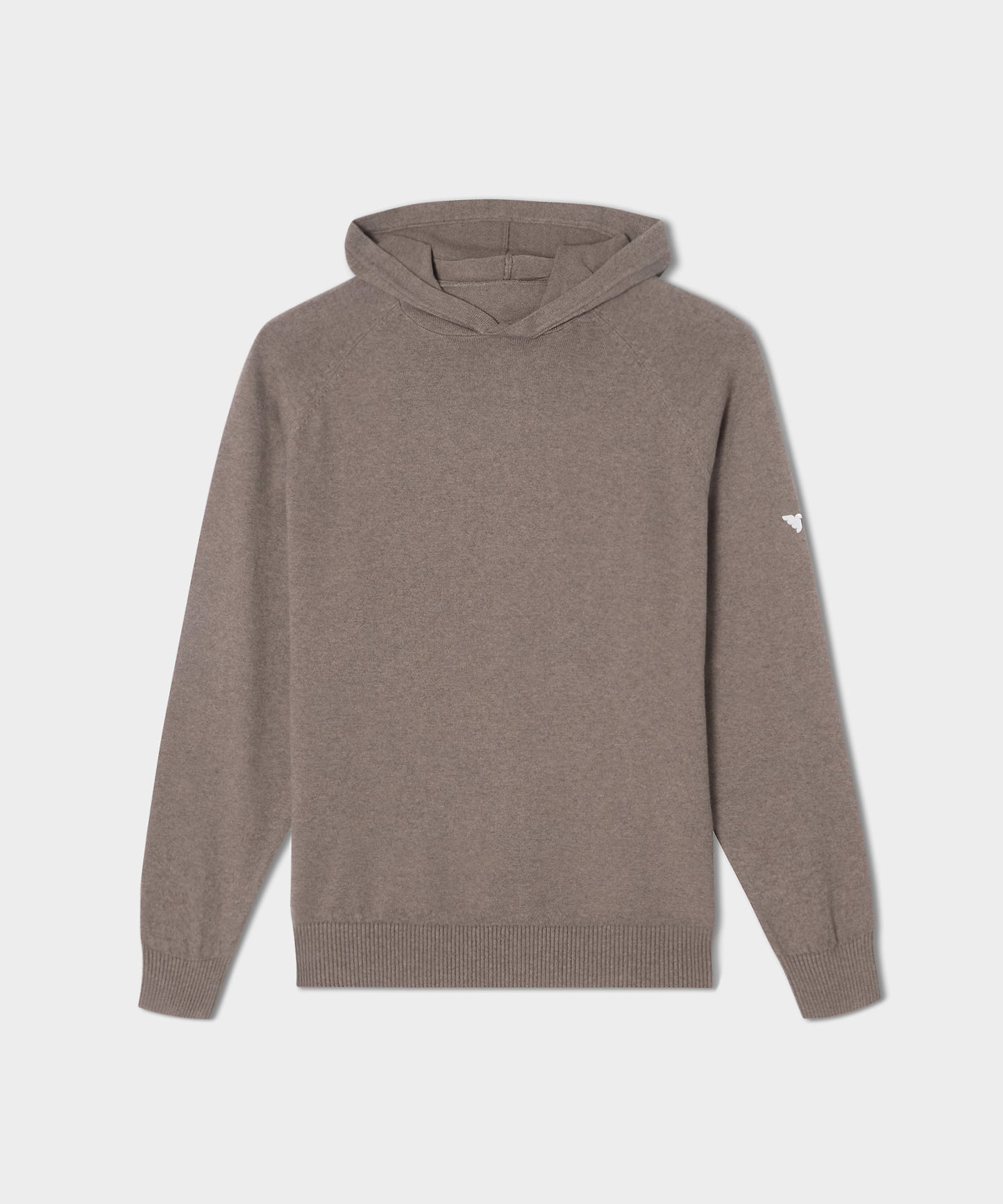 Brown Tech Knit Hoodie