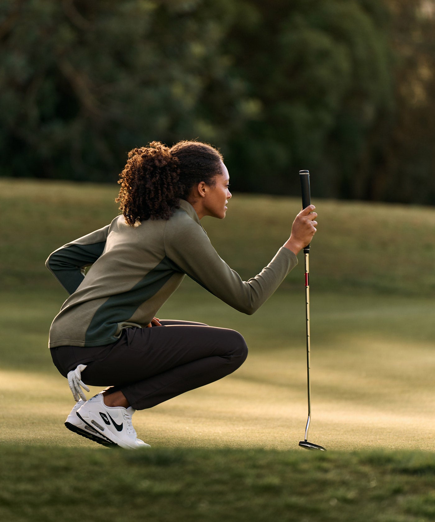 TX Course Quarter Zip - Sage