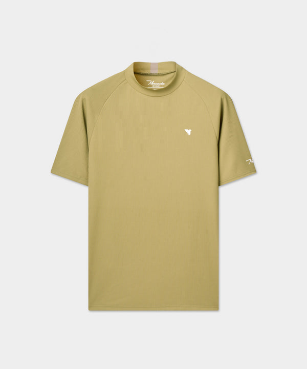 Tyler Mock Neck Tee - Sheen Green