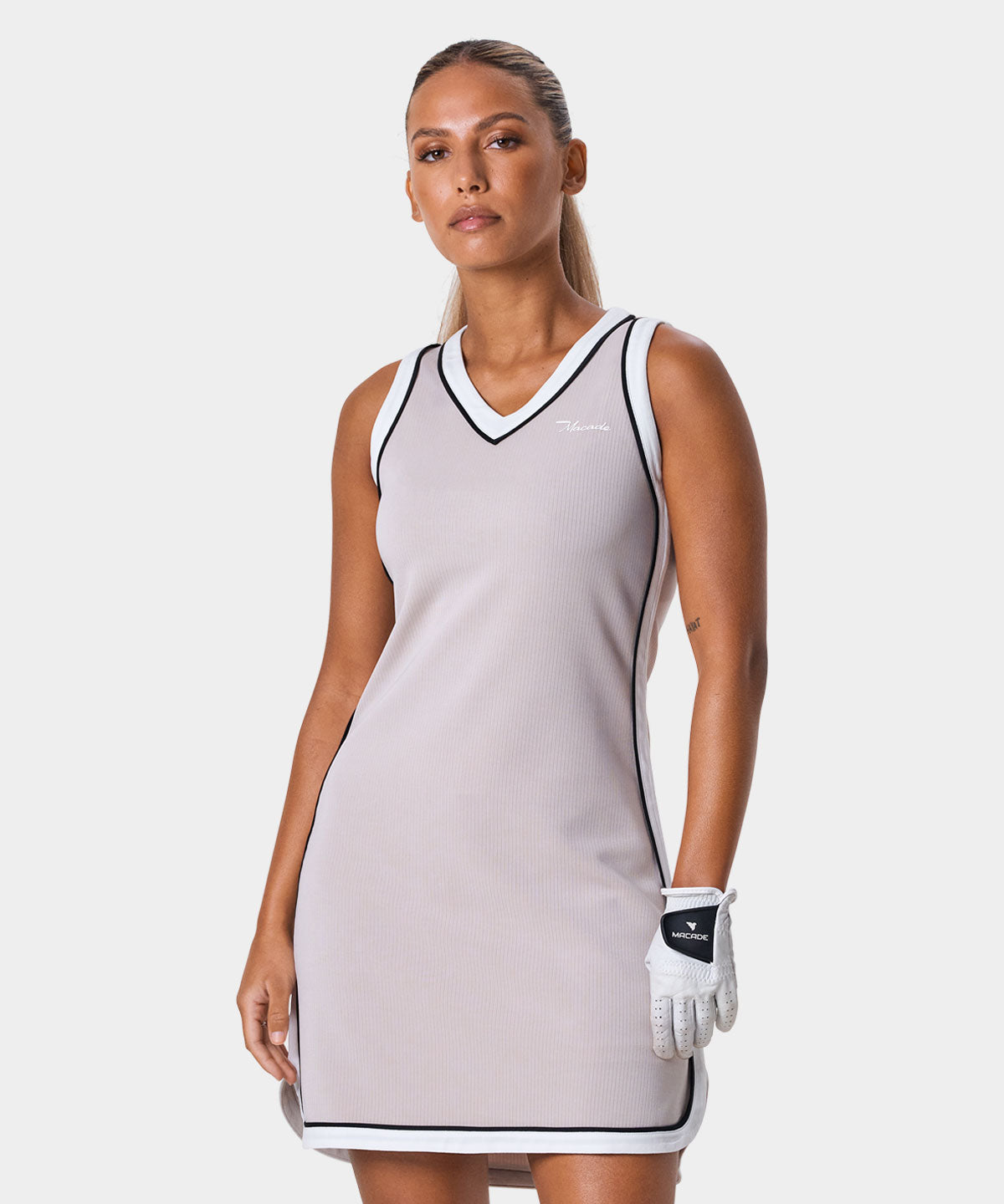 Ava Tan Range Dress – Macade Golf