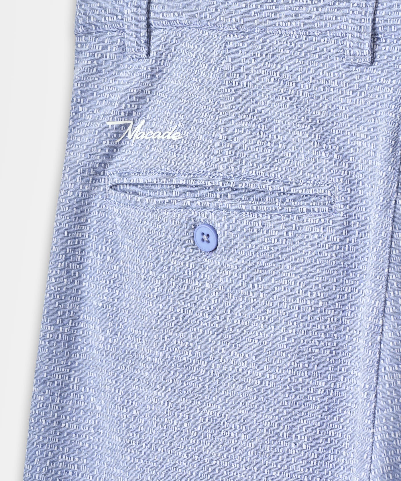 Ridgeweave Pleated Shorts - Blue flatlay 08