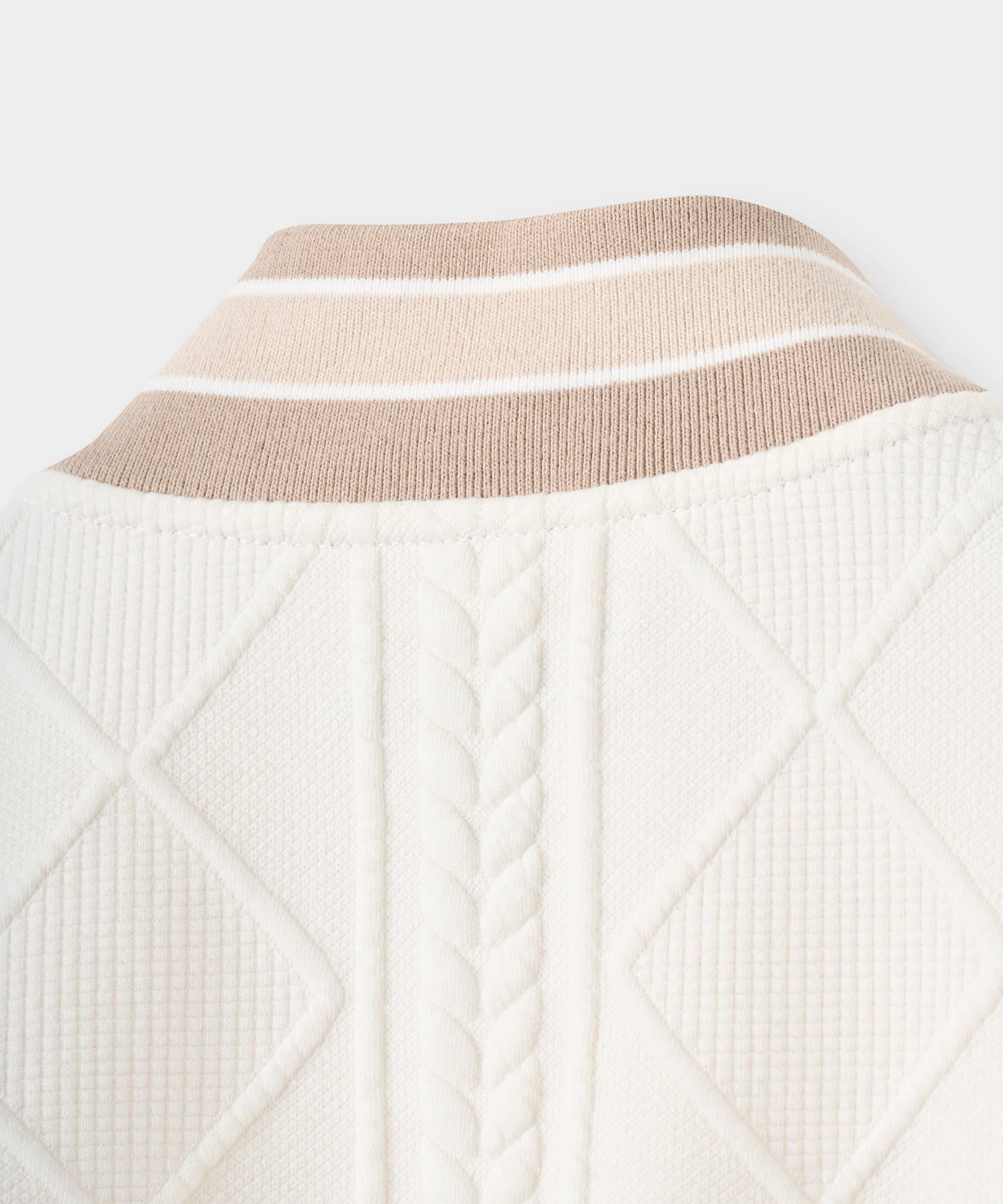 TR Bomber Pullover - Bone flatlay 06