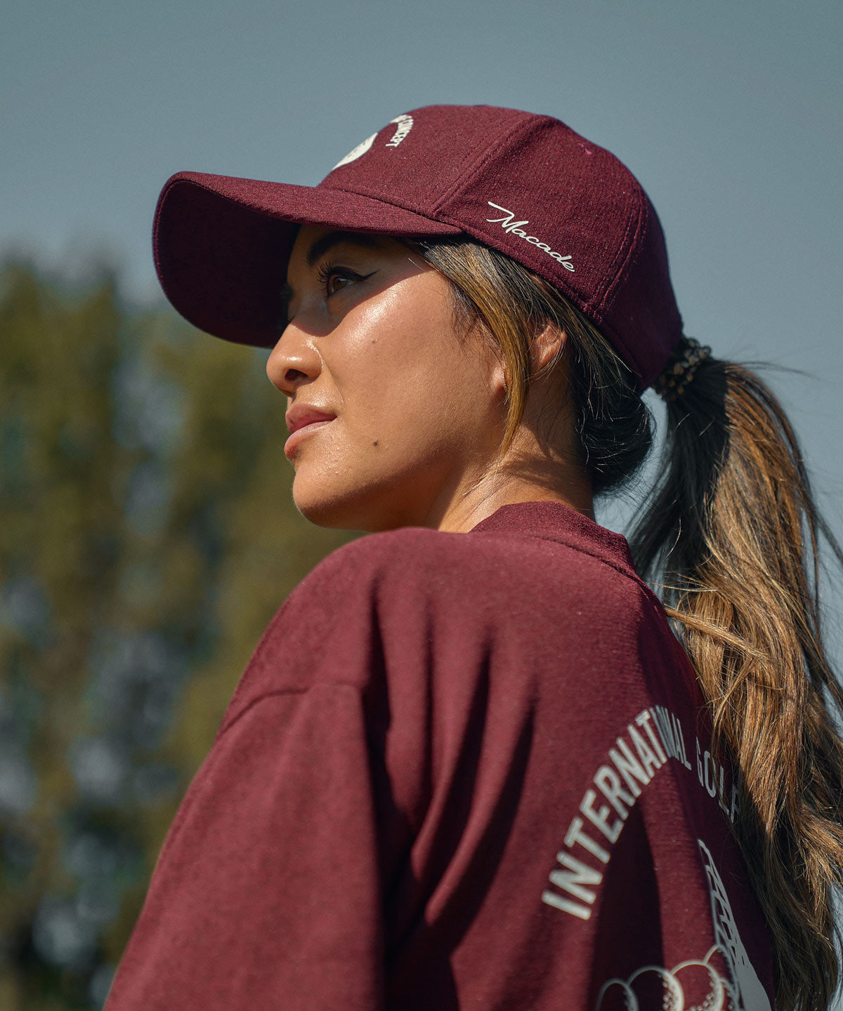 Burgundy Players Snapback Macade Golf