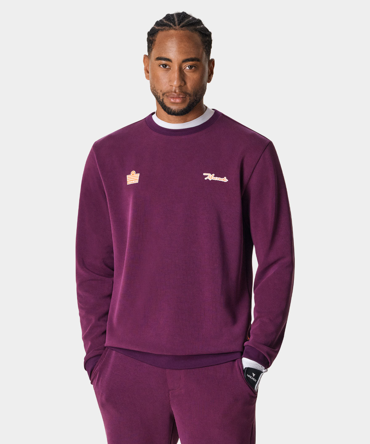 Burgundy Admiral Crewneck Macade Golf