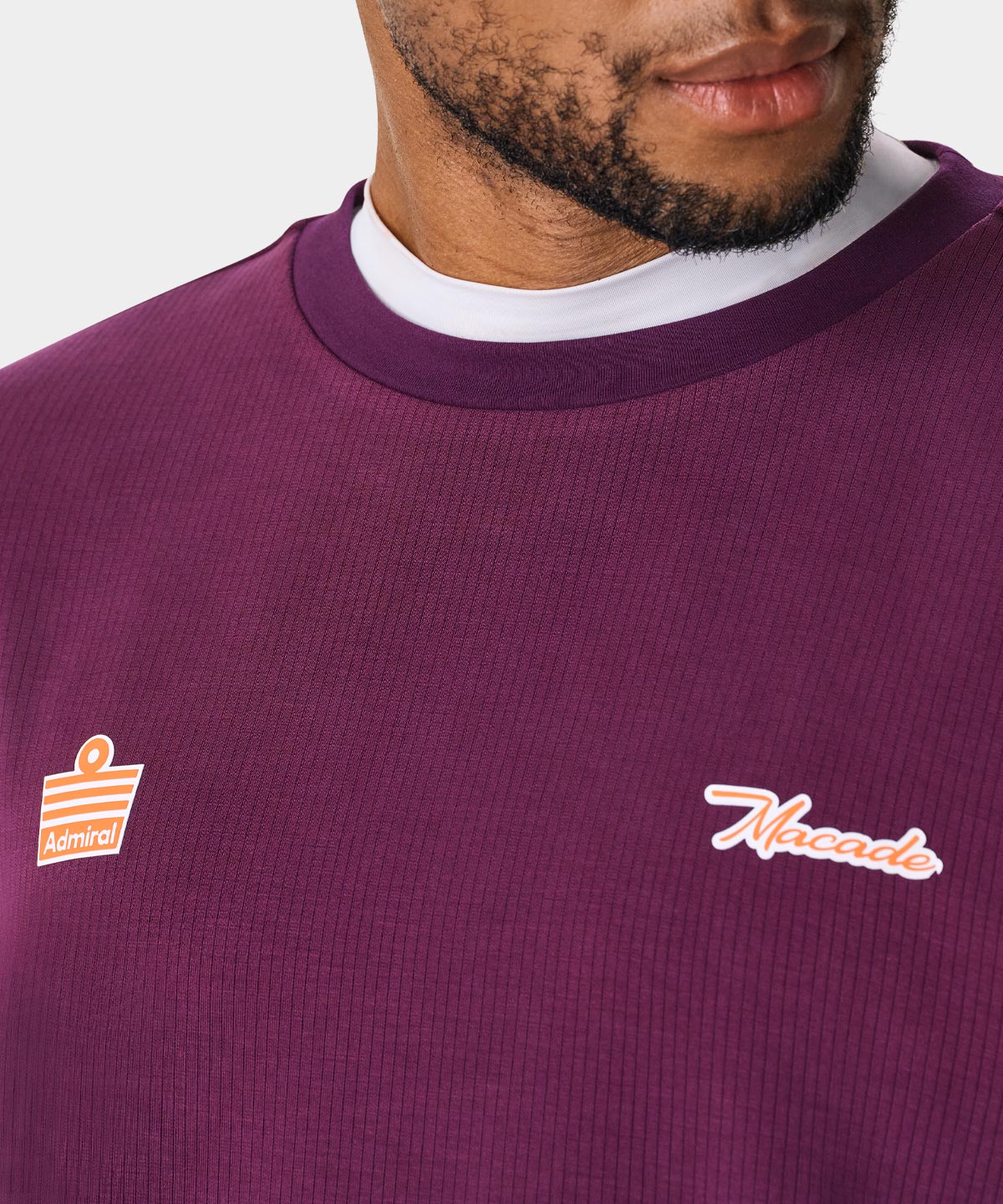 Burgundy Admiral Crewneck Macade Golf