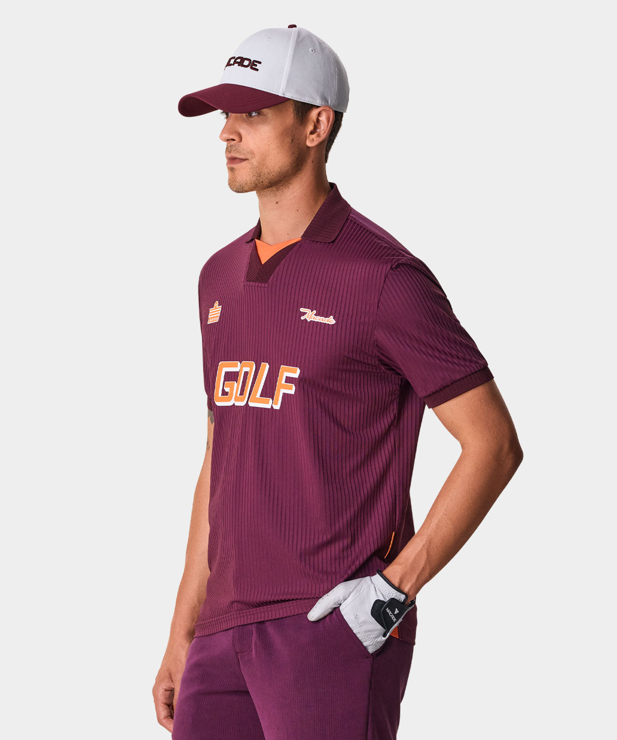 Burgundy Admiral Jersey Macade Golf