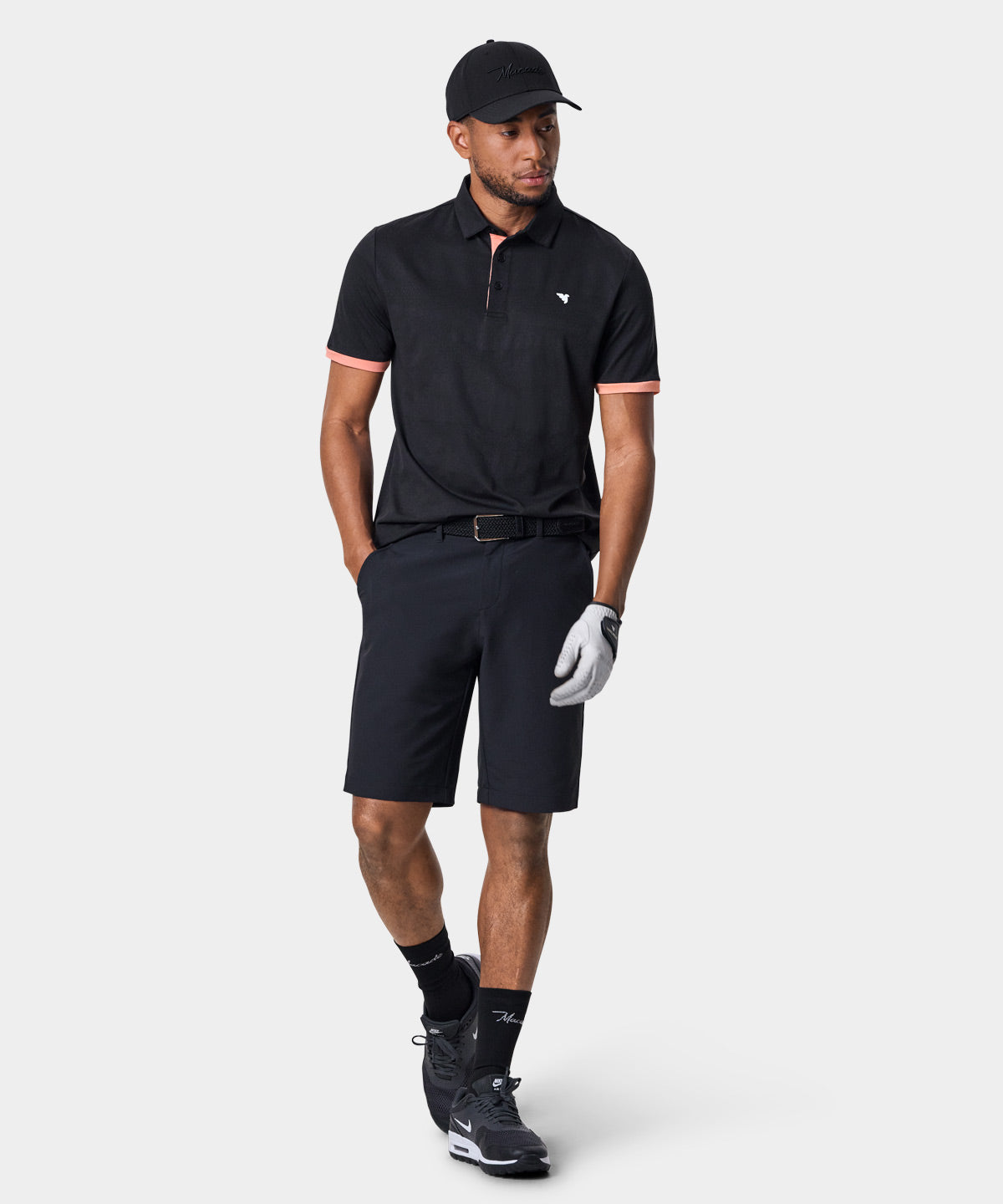 Cole Black Performance Shirt – Macade Golf