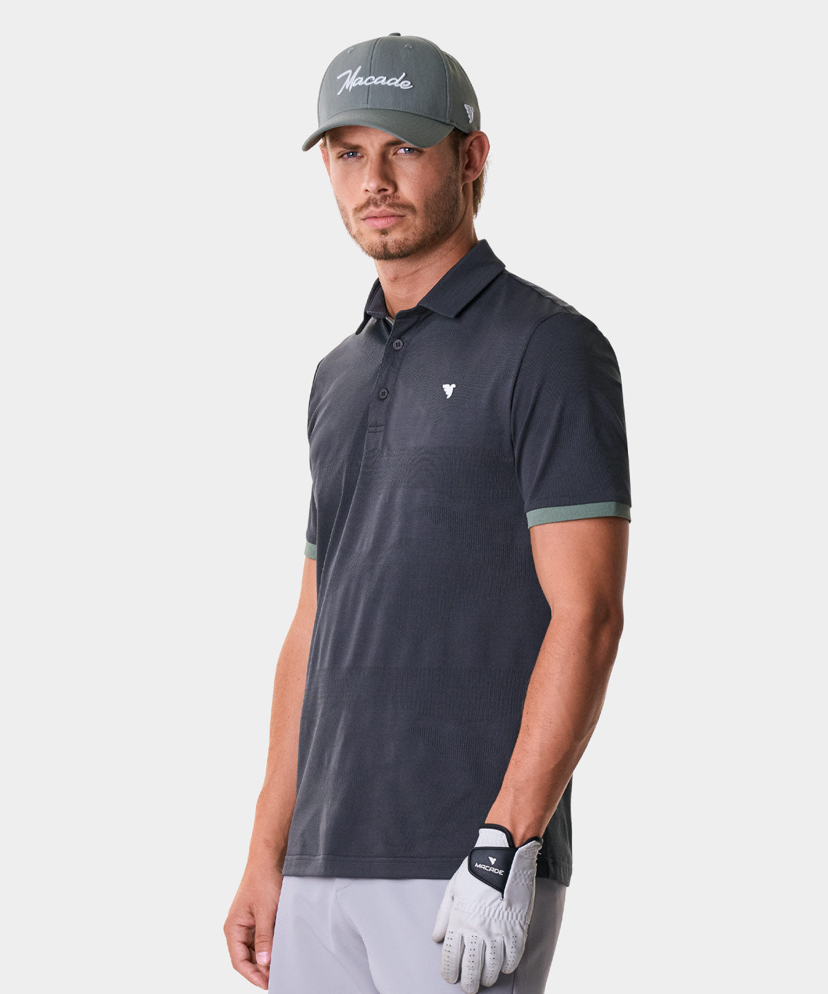 Cole Grey Performance Shirt Macade Golf
