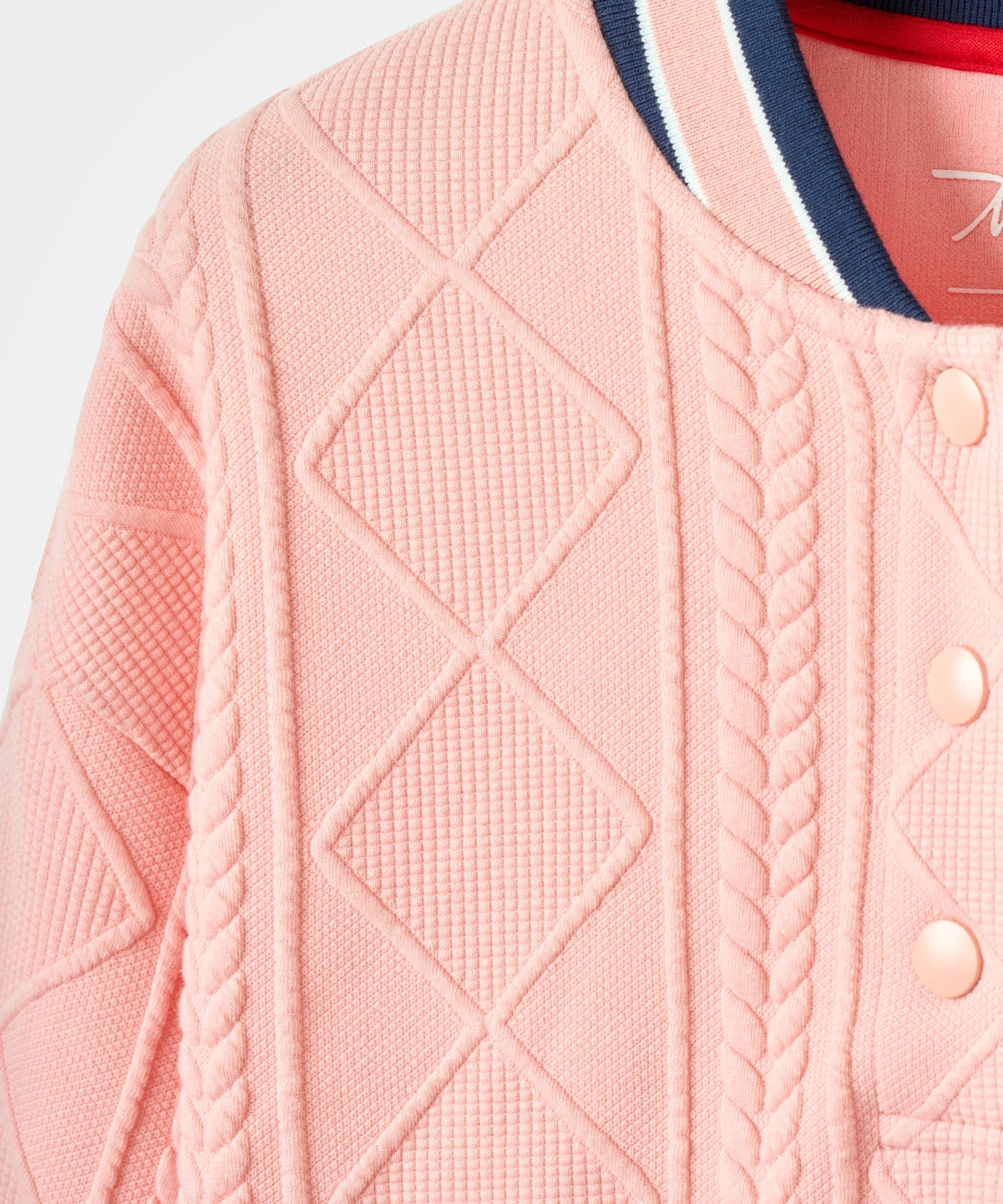 TR Bomber Pullover - Coral flatlay 04