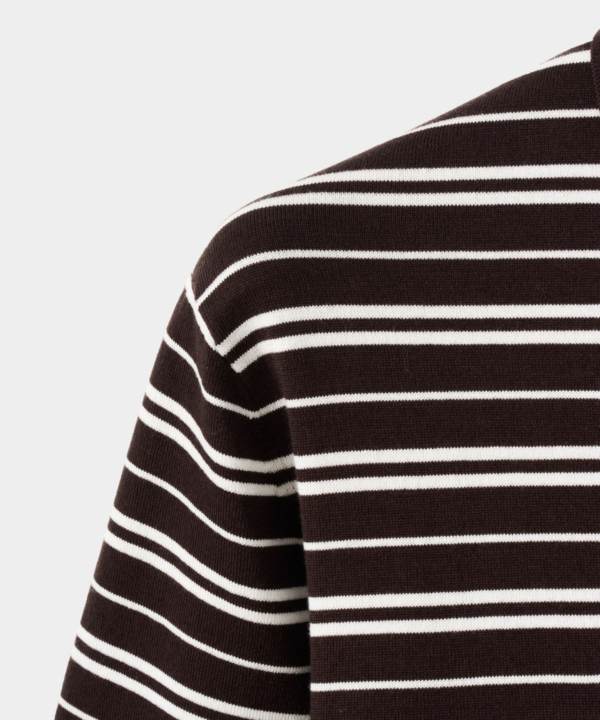 Dunes Striped Knit Shirt - Brown