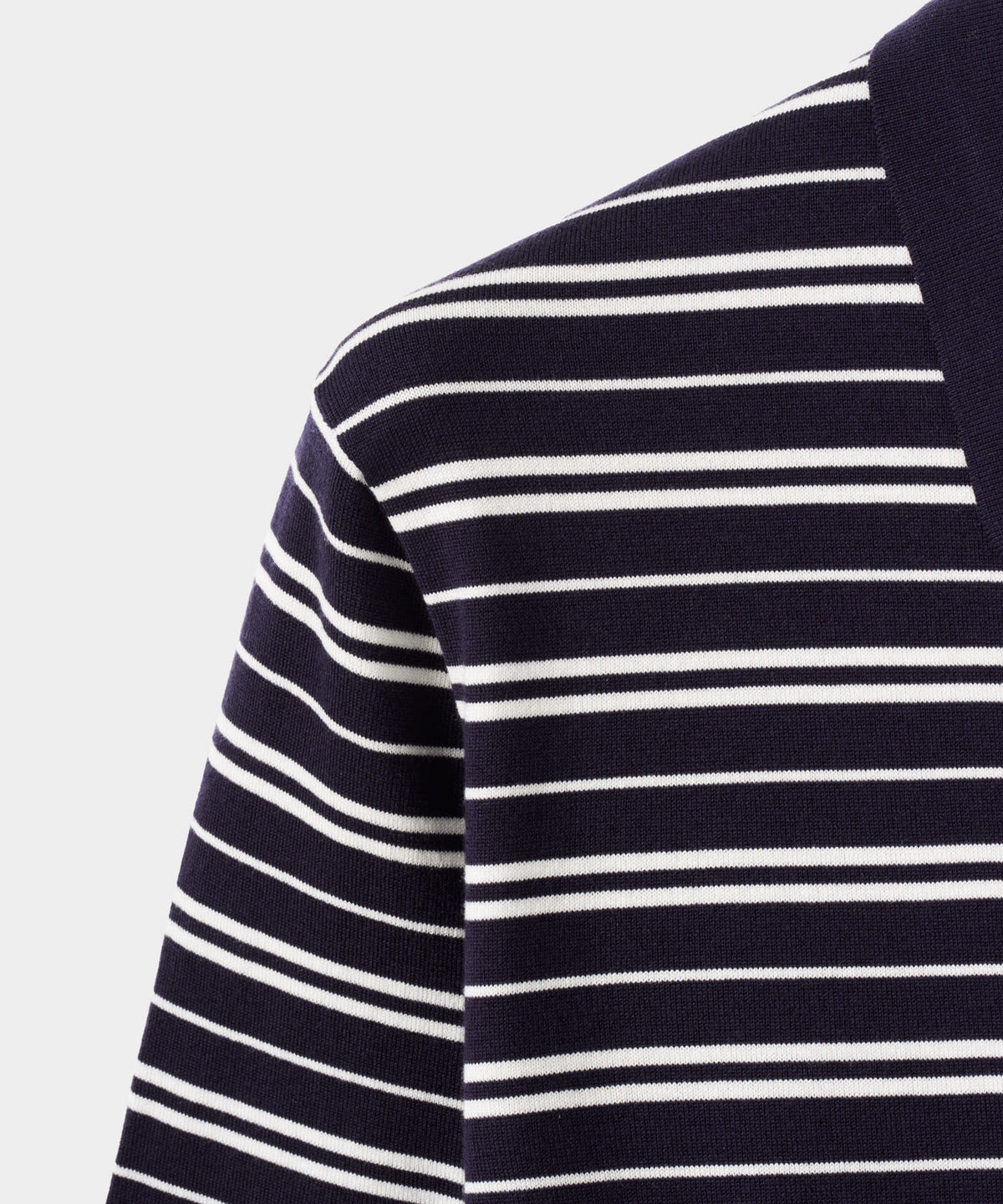 Dunes Striped Knit Shirt - Navy