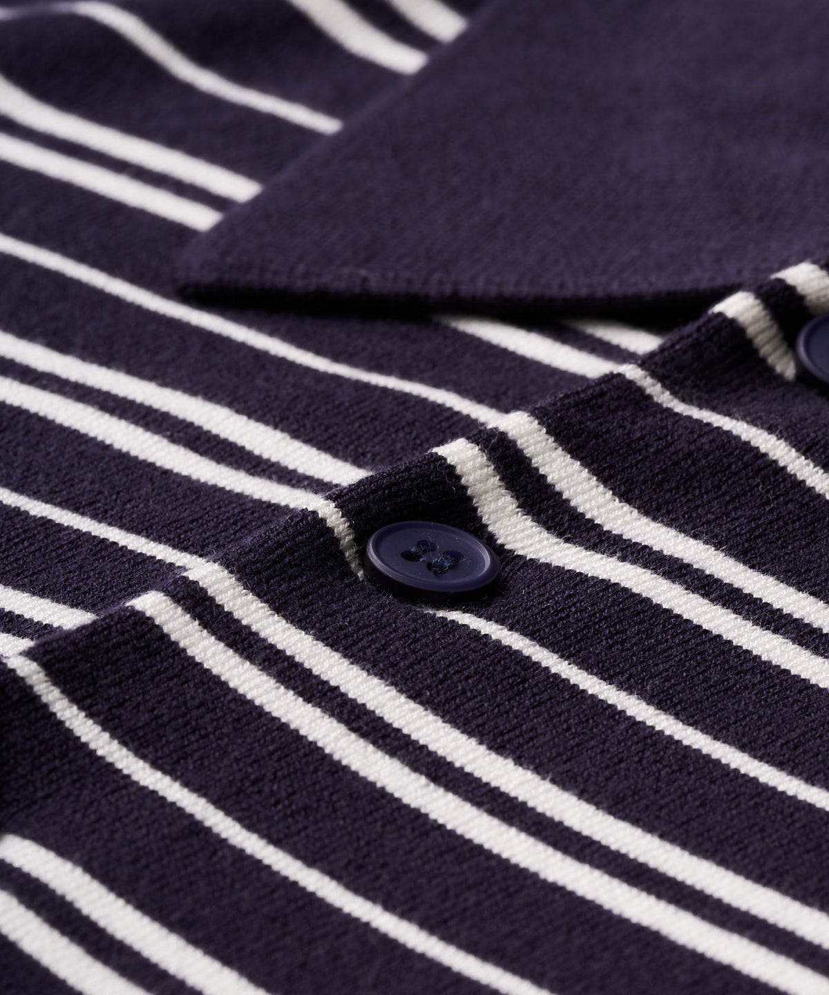 Dunes Striped Knit Shirt - Navy