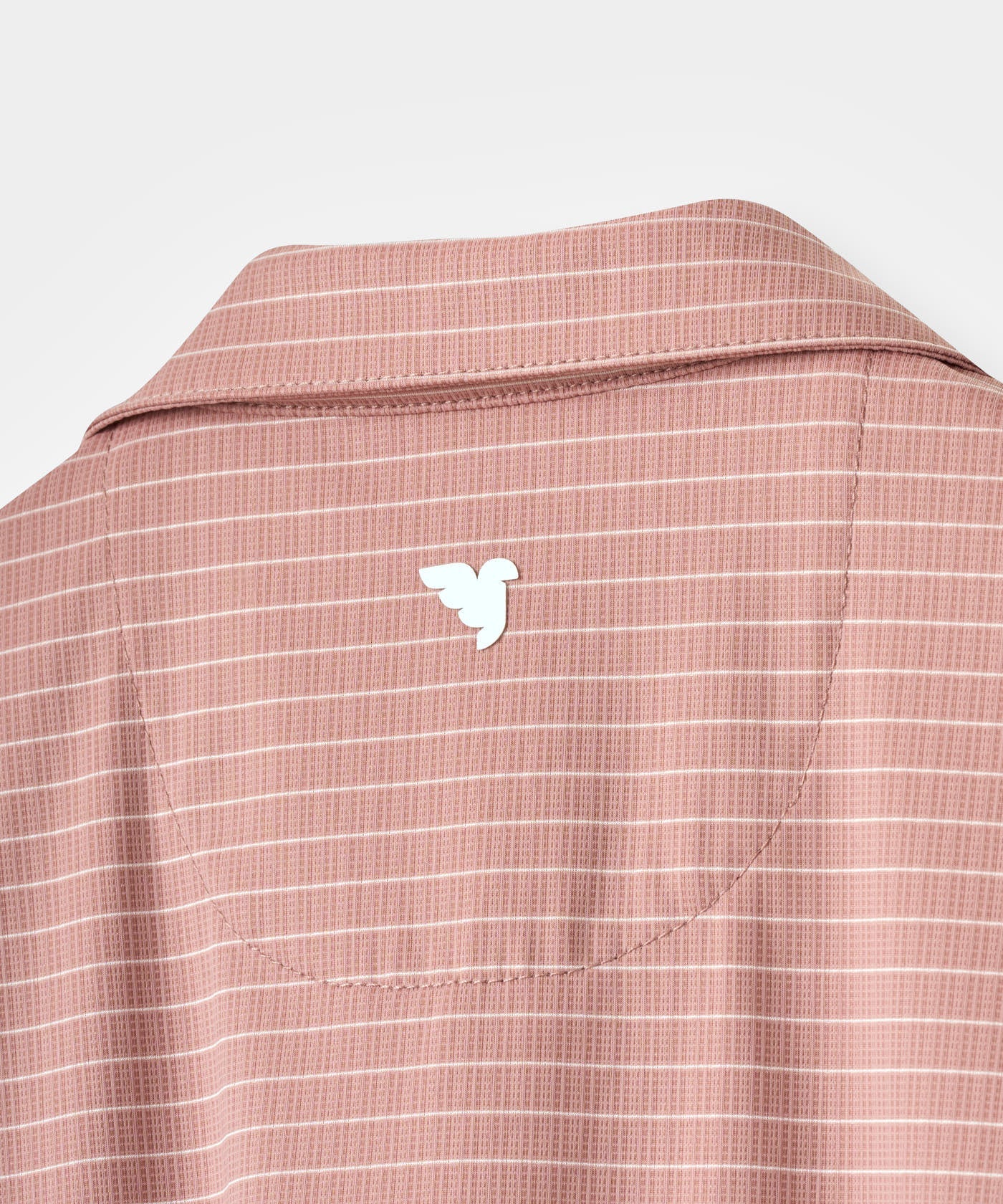 Striped Performance Shirt - Dusty Rose flatlay 08