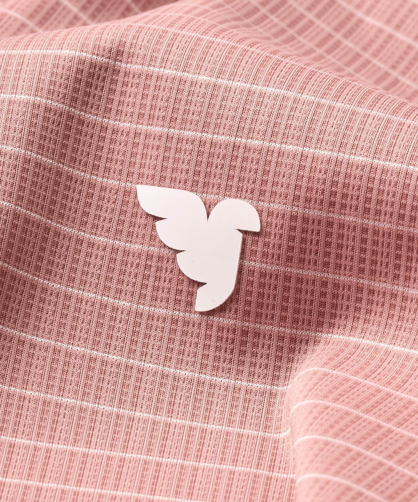 Striped Performance Shirt - Dusty Rose flatlay 12